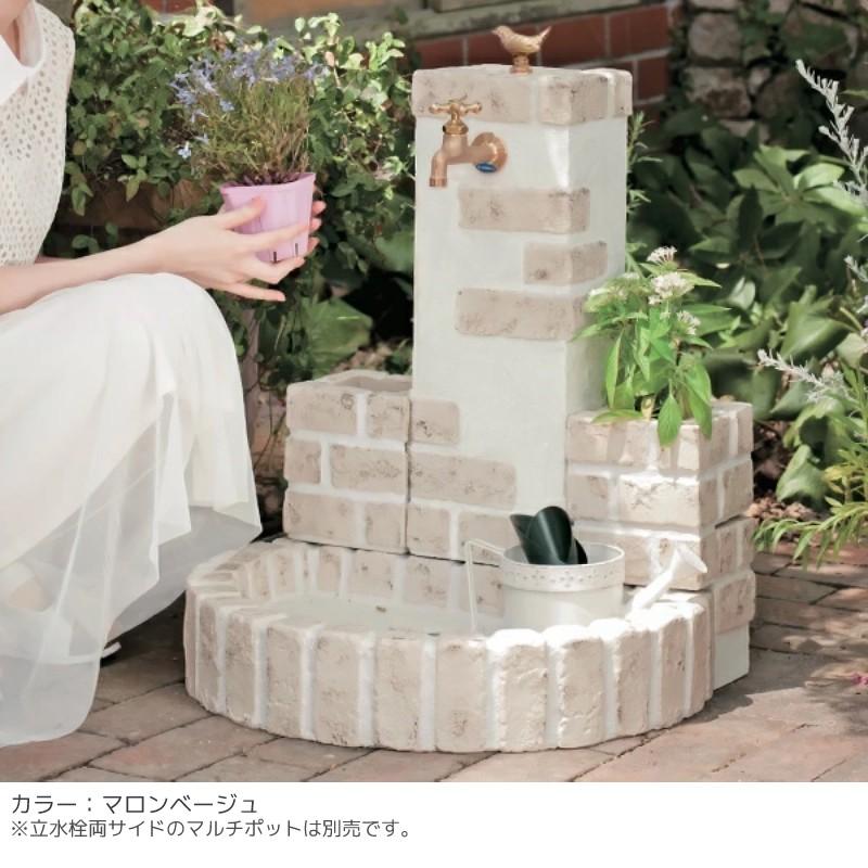 ニッコーエクステリア 立水栓 屋外 おしゃれ 水道 庭 セット 蛇口 diy 