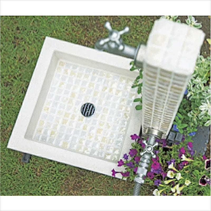 立水栓 屋外 おしゃれ 水道 庭 セット 蛇口 diy シュペリ セラミック