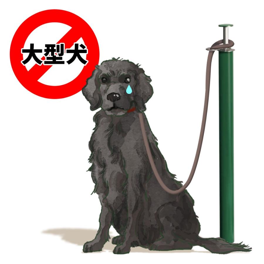 犬用 リード フック 屋外 ドッグポール 埋め込み ドッグフリーポール