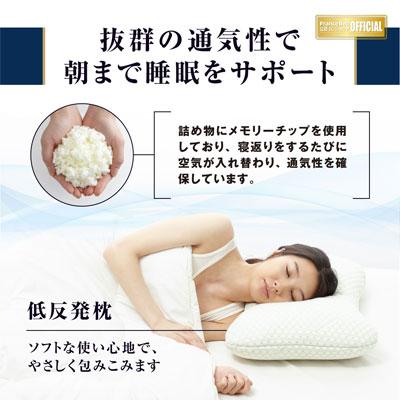 フランスベッド（FRANCEBED） クイーンメモリー 低反発枕 ピロー 60 