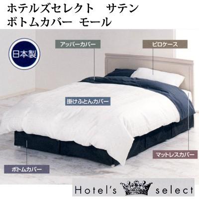 フランスベッド ホテルズセレクト ボトムカバー ネーブル セミダブル グレー 122×197×23cmの画像