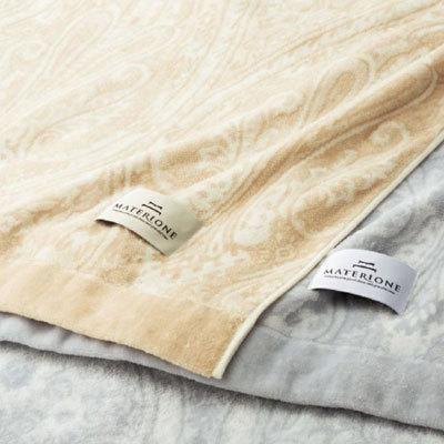 昭和西川 今治 MATERIONE シャーリングタオルケット シングル ベージュ マテリオーネ タオルケット シャーリング 昭和西川オリジナルコットン