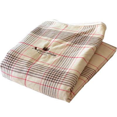 Aquascutum アクアスキュータム　コットン毛布　2P ペア Aquascutum アクアスキュータム コットン毛布 2P ペア