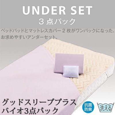 フランスベッド アンダーセット グッドスリーププラス バイオ3点パック キング 195×195cm francebed under set｜hashima-shinsou｜03