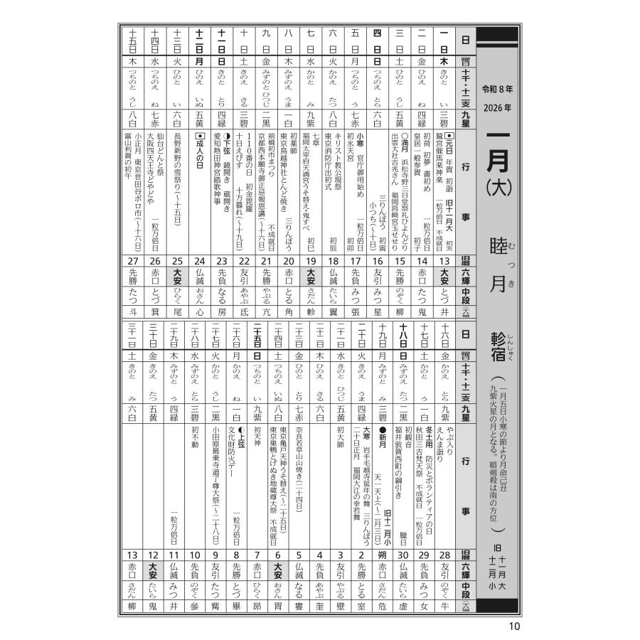 令和8年 高島易断福運暦 ポケット版】運勢 運気 ユニバーサル 風水