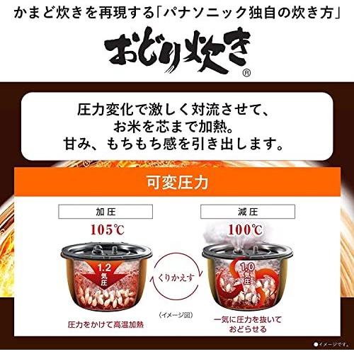パナソニック 炊飯器 5.5合 可変圧力おどり炊き 全面発熱5段IH式 パナソニック 炊飯器 5.5合 可変圧力おどり炊き 全面発熱5段IH式