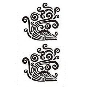 タトゥーシール ミニサイズ 5 9cm 魚紋様 タトゥー ミニ シール Tatoo いれずみシール 刺 公式 フェイクタトゥー 足