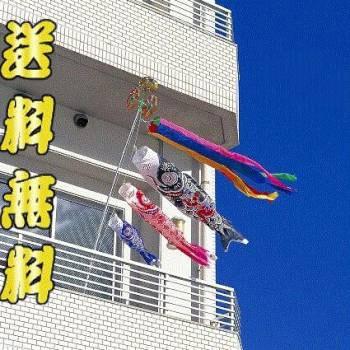 鯉のぼり ベランダ こいのぼり 【スパークル金太郎鯉】DNS 2mセット