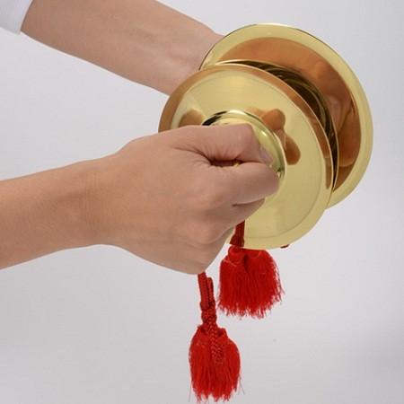 祭り用品 手拍子 ちゃっぱ チャンポン【2枚1組 中重目】 5寸(15cm)の画像