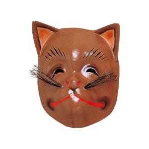 おめん 祭禮 本格紙面 お面 【狸 たぬき】 お祭りお面 : お祭り用品