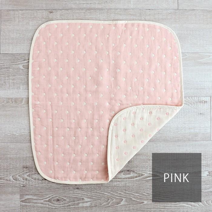 HashkuDe（ハッシュクード） コンパクトサイズ 6重 ガーゼケット 水玉