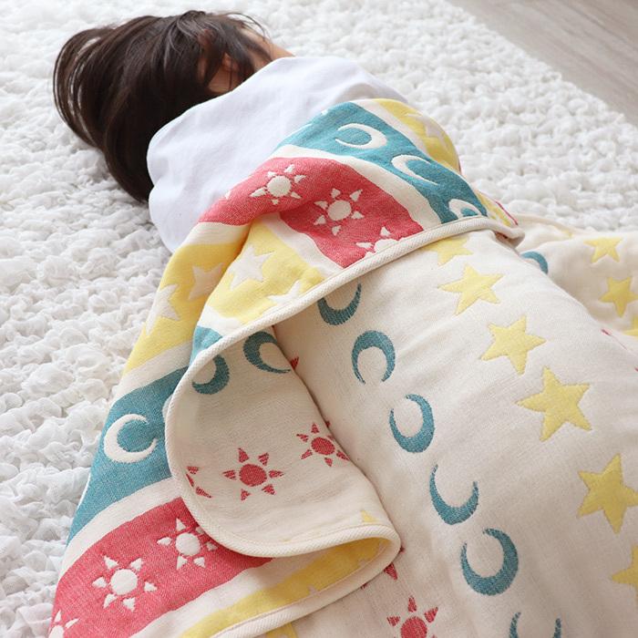 ガーゼケット ベビー ケット 6重 太陽のケット Hashkude 138 Hashkude 通販 Yahoo ショッピング