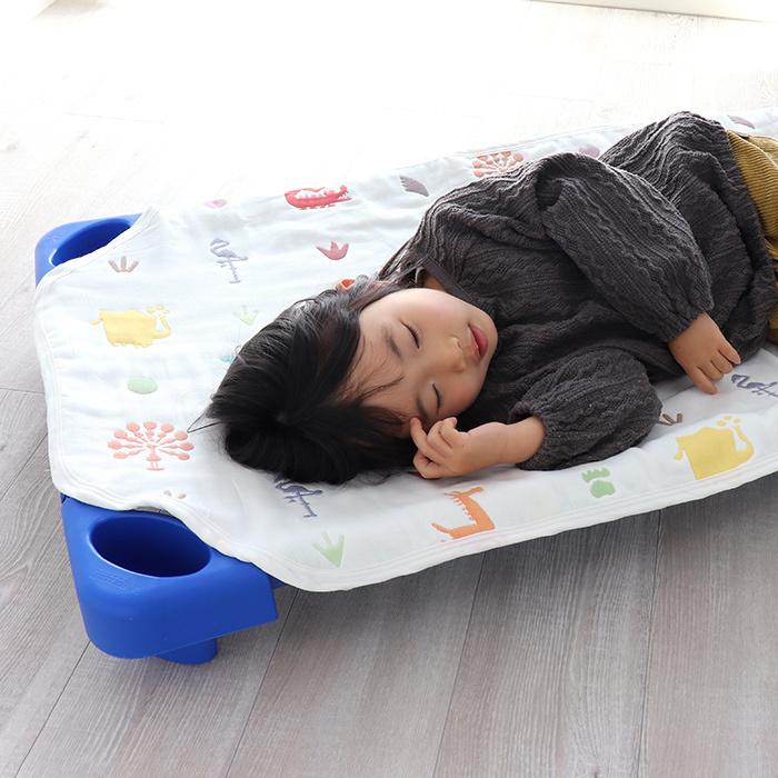 HashkuDe お昼寝 コット カバー Zoo Sサイズ：102cm 6重ガーゼ 日本製 