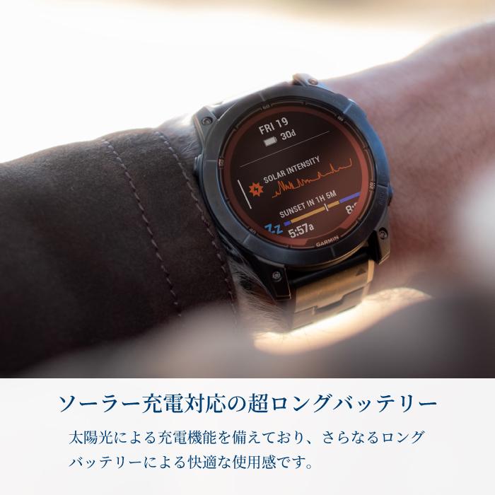 Garmin ガーミン fenix7X Dual Power 51mm フェニックス 010-02778-52 スマートウォッチ ソーラー 登山 ランニング Suica GPS 防水の画像