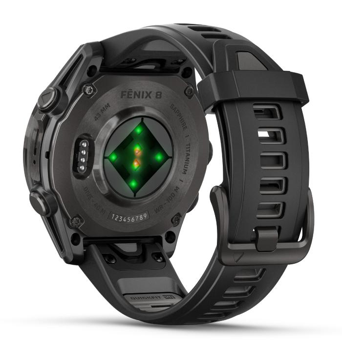 Garmin ガーミンfenix 8 Sapphire AMOLED 43mm フェニックス 010-02903-27 スマートウォッチ メンズ レディースの画像