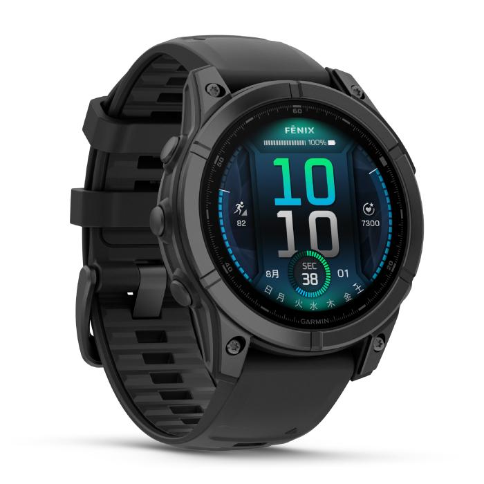 Garmin ガーミン fenix E 47mm フェニックス  010-03025-12 スマートウォッチ メンズ 腕時計 Suica対応 GPS AMOLED 防水の画像