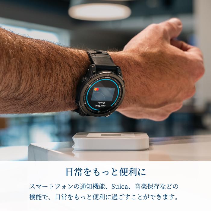 Garmin ガーミン fenix E 47mm フェニックス  010-03025-12 スマートウォッチ メンズ 腕時計 Suica対応 GPS AMOLED 防水の画像