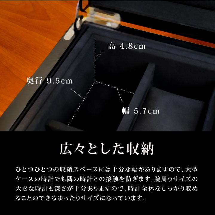 ユーロパッション 高品質ウォッチボックス 10本収納 2段収納 腕時計