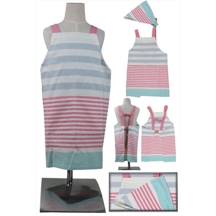 キッズエプロン 子供用エプロン 三角巾セット 三角巾 エプロンセット