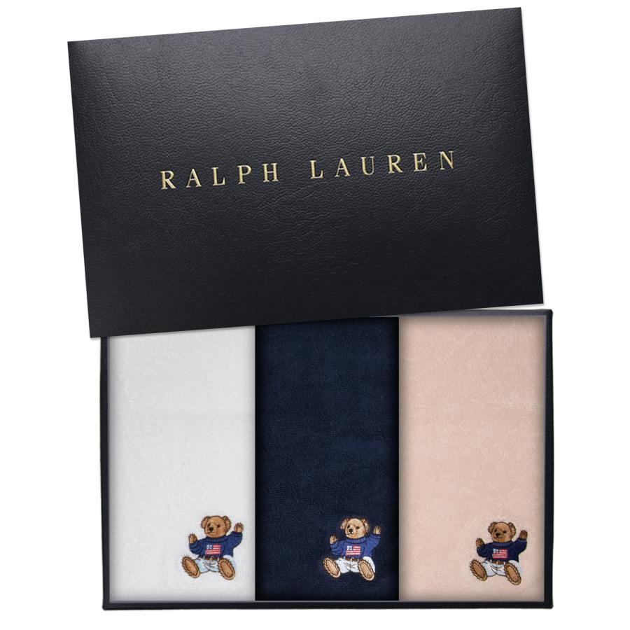 ラルフローレン　【RALPH LAUREN】　ポロベアーウォッシュタオル3枚セット｜hassyu｜08