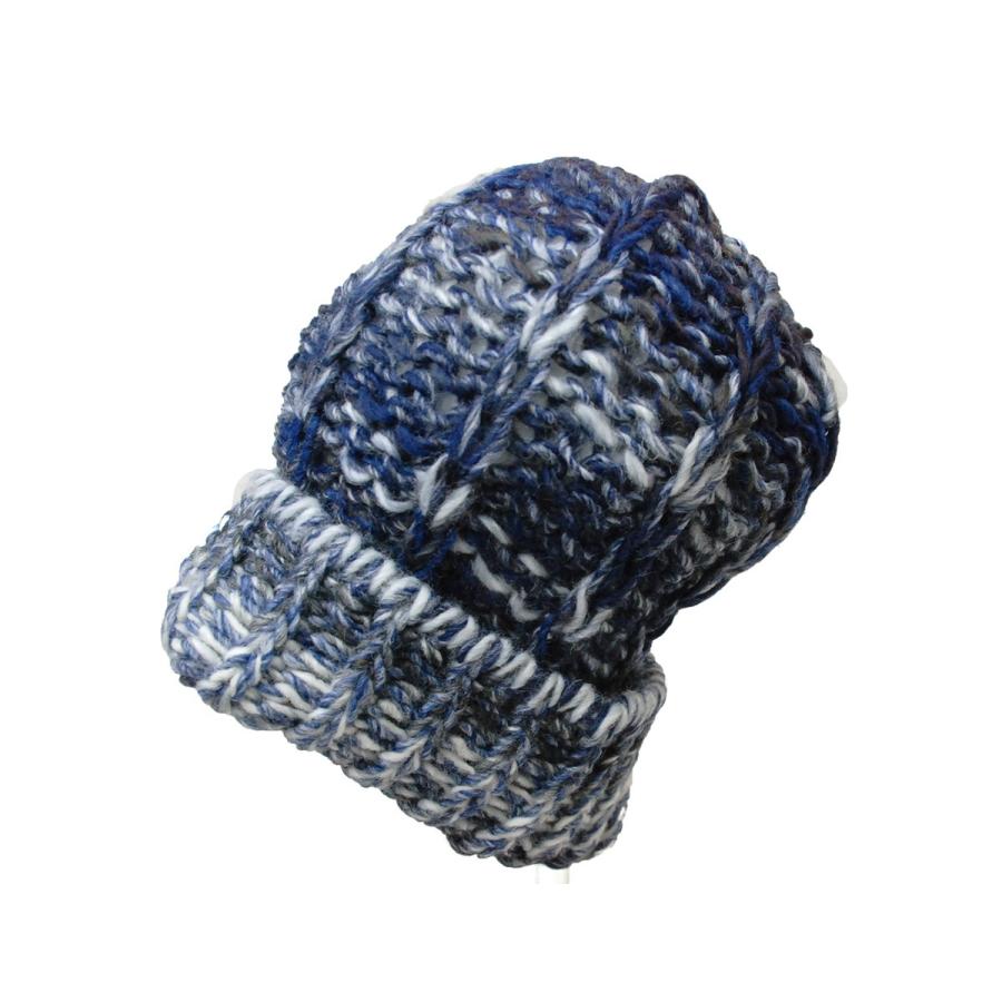 2021正規激安】 手作りニット帽ビーニー 野呂英作糸使用 赤 ピンク 紺