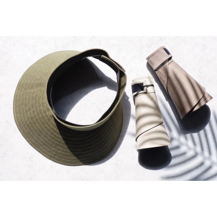 サンバイザー ポケッタブル アウレリアくるくるコットンバイザー【日本製】【UPF50+】レディース 帽子 日除け UV対策 紫外線 コンパクト Aurelia つば広 |  | 14