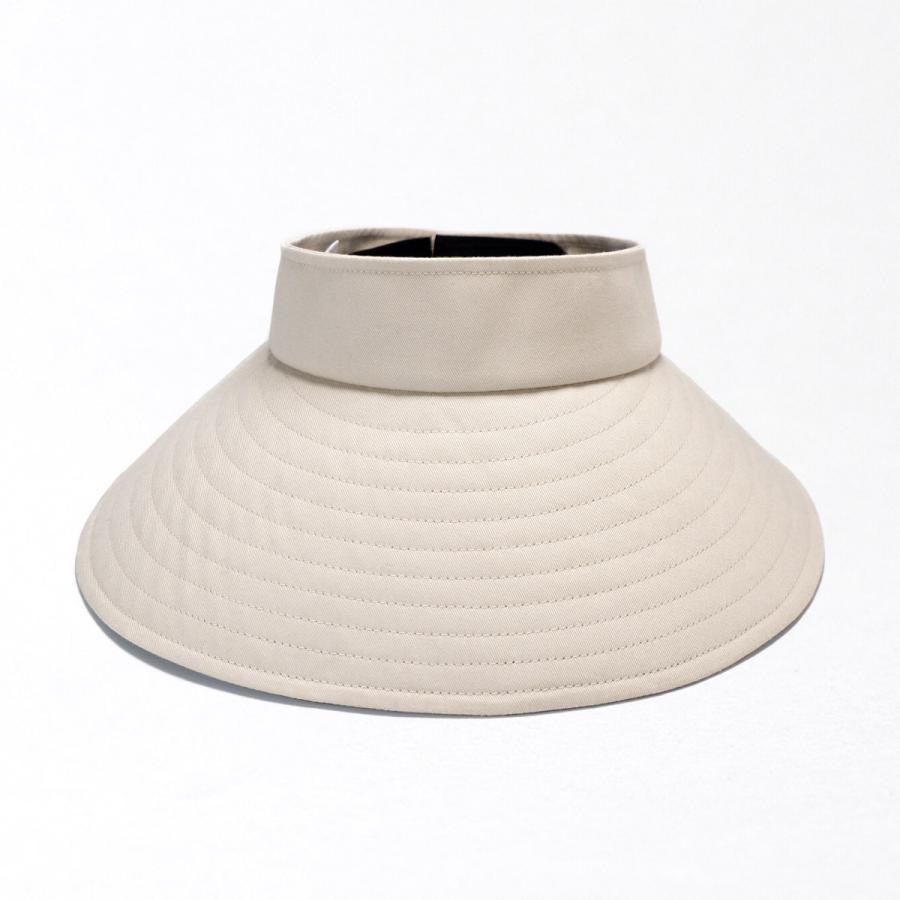 サンバイザー ポケッタブル アウレリアくるくるコットンバイザー【日本製】【UPF50+】レディース 帽子 日除け UV対策 紫外線 コンパクト Aurelia つば広 |  | 05