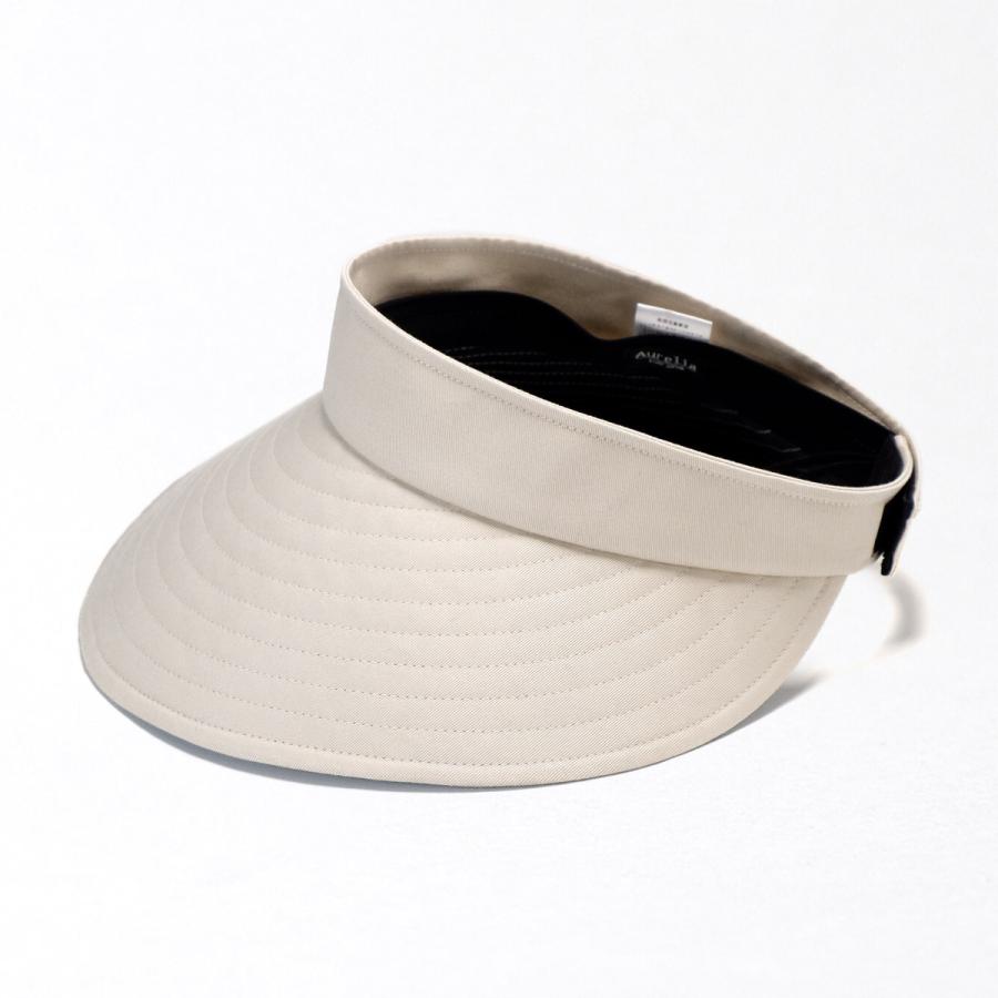 サンバイザー ポケッタブル アウレリアくるくるコットンバイザー【日本製】【UPF50+】レディース 帽子 日除け UV対策 紫外線 コンパクト Aurelia つば広 |  | 06