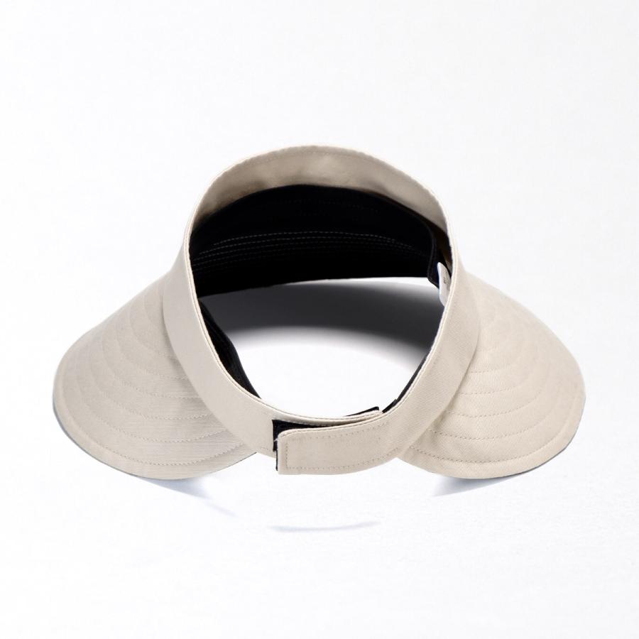 サンバイザー ポケッタブル アウレリアくるくるコットンバイザー【日本製】【UPF50+】レディース 帽子 日除け UV対策 紫外線 コンパクト Aurelia つば広 |  | 07