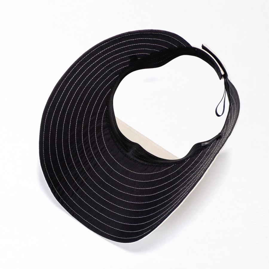 サンバイザー ポケッタブル アウレリアくるくるコットンバイザー【日本製】【UPF50+】レディース 帽子 日除け UV対策 紫外線 コンパクト Aurelia つば広 |  | 09