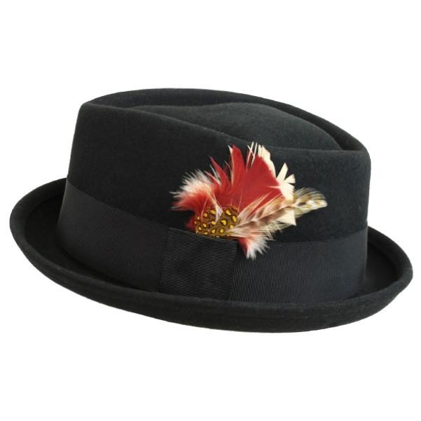 美品　ウールフェルトハット リボン付き 美品❗️ウール100%】レディース ウールフェルトハット リボン付き57.5