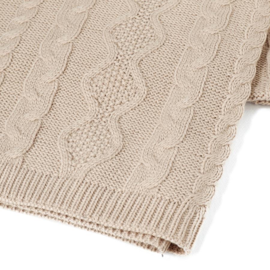 ストール 大判 ニット ケーブル編み ふんわり ショール マフラー