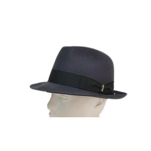箱付き ボルサリーノ イタリア Qualita Superiore グレー 正規品 ラビット ファーフェルト 紳士帽子 中折れ 111160-0521の画像