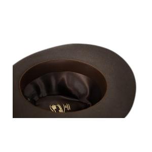 箱付き イタリア製 Borsalino Qualita Superiore 6cm ブラウン 正規品 ラビット ファーフェルト 114336-0341の画像
