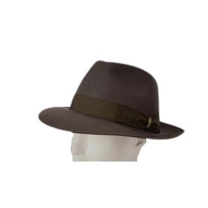 箱付き イタリア製 Borsalino Qualita Superiore 6cm ブラウン 正規品 ラビット ファーフェルト 114336-0341の画像
