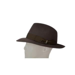箱付き イタリア製 Borsalino Qualita Superiore 6cm ブラウン 正規品 ラビット ファーフェルト 114336-0341の画像