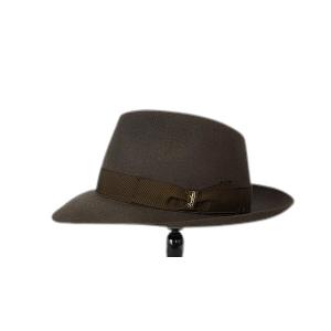 箱付き イタリア製 Borsalino Qualita Superiore 6cm ブラウン 正規品 ラビット ファーフェルト 114336-0341の画像