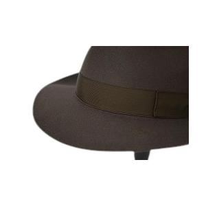 箱付き イタリア製 Borsalino Qualita Superiore 6cm ブラウン 正規品 ラビット ファーフェルト 114336-0341の画像
