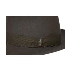 箱付き イタリア製 Borsalino Qualita Superiore 6cm ブラウン 正規品 ラビット ファーフェルト 114336-0341の画像