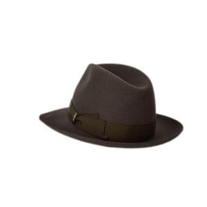 箱付き イタリア製 Borsalino Qualita Superiore 6cm ブラウン 正規品 ラビット ファーフェルト 114336-0341の画像