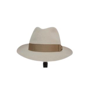箱付き イタリア製 Borsalino QualitaSuperiore ライトベージュ 正規品 ラビット ファーフェルト 114336-3151の画像