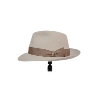 箱付き イタリア製 Borsalino QualitaSuperiore ライトベージュ 正規品 ラビット ファーフェルト 114336-3151の画像