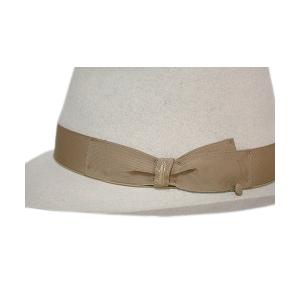 箱付き イタリア製 Borsalino QualitaSuperiore ライトベージュ 正規品 ラビット ファーフェルト 114336-3151の画像