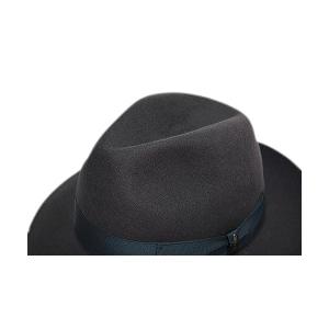 専用保存箱付 イタリア製 ボルサリーノ ラビットファー ALESSANDRIA 正規品 58cmから61cm チャコールグレー 390054-0461の画像