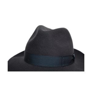 専用保存箱付 イタリア製 ボルサリーノ ラビットファー ALESSANDRIA 正規品 58cmから61cm チャコールグレー 390054-0461の画像
