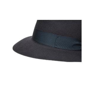 専用保存箱付 イタリア製 ボルサリーノ ラビットファー ALESSANDRIA 正規品 58cmから61cm チャコールグレー 390054-0461の画像