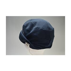 室内でもかぶったままでいられる つばが無い 婦人帽子 日本製 (ワイン