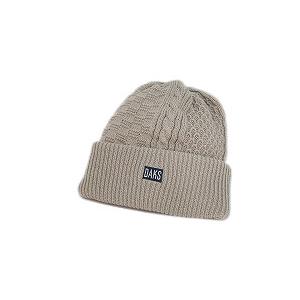 DAKS（ダックス） 男女兼用 冬 日本製 ニットワッチ ニット帽 サンド