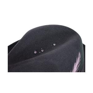 STETSON（ステットソン） ウールフェルト メンズハット 羽根飾り 57cm