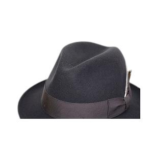 STETSON（ステットソン） ウールフェルト メンズハット 羽根飾り 57cm